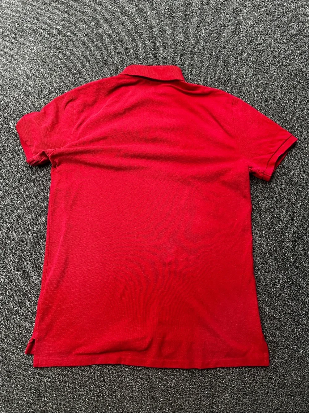 Polo Ralph Lauren Big Pony Short Sleeve Medium Custom Slim Fit Red Gold Crest